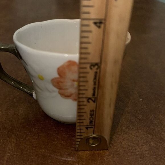 Set Of 3 Cameo Florals Oven To Table Ceramic Mugs With Peach Blossom Design - Picture 14 of 14